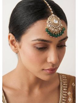 Zevar By Geeta - Sandra Green Polki Maang Tikka