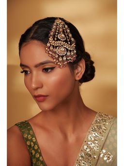 Zevar By Geeta - Purple Shrudhi Polki Passa