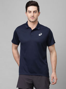 ASICS - Polo Shirt Blue Casual T-Shirt