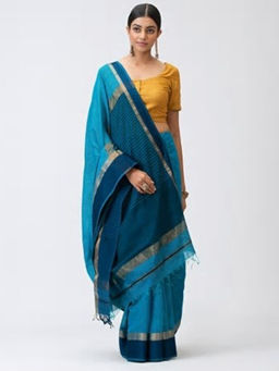 Fabindia - Cotton Silk Maheswhwari Woven Sari