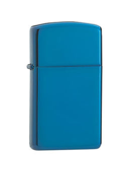 Zippo - Slim High Polish Blue Windproof Pocket Lighter