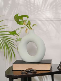 PUREZENTO - Donut Vase In Color Turquoise