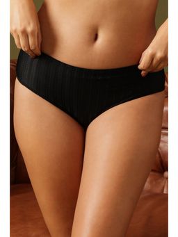 Clovia - Mid Waist Hipster Panty Black
