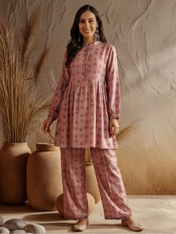 Jaipur Kurti - Women Red Shenton Printed Top with Pant