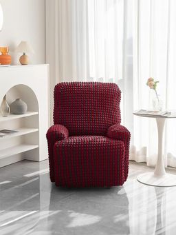 Cortina - Stretchable Bubble Recliner with Skirt Maroon
