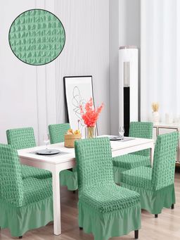Cortina - Bubble Chair Cover, Stretchable Slipcover Green