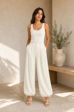 Cider - Pleated Drawstring Joggers