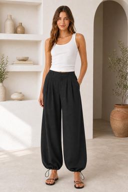 Cider - Pleated Drawstring Joggers