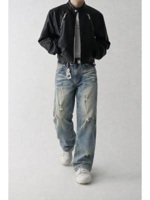 Buy Off Duty India Not So Clean Blue Wash Baggy Jeans 30
