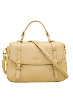 Eske - Madeline Satchel Light Gold Saffiano