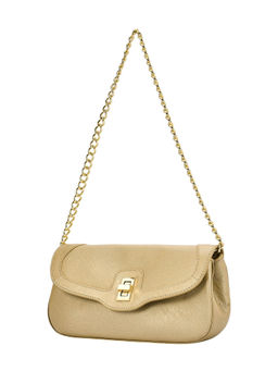 Eske - Elsa Clutch Leather Shoulder Bag Gold