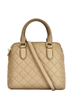 Eske - Melba Double Zip City Bag Tan (L)