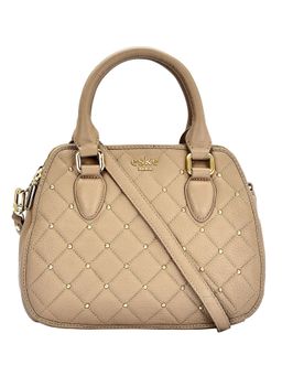 Eske - Melba Double Zip Handbag Tan (L)