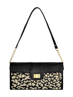 Eske - Rosalie Flap Clutch Bag Black (L)