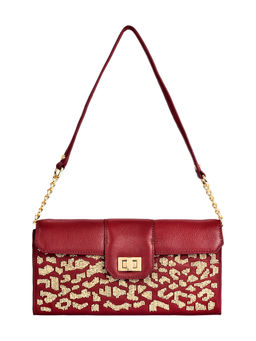 Eske - Rosalie Flap Clutch Bag Magenta (L)