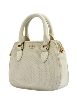 Eske - Sophie Double Zip Leather Handbag Vanilla