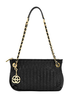 Eske - Piquer Leather Shoulder Bag Black