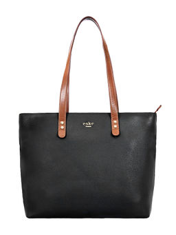 Eske - Vesta Leather Tote Bag Black