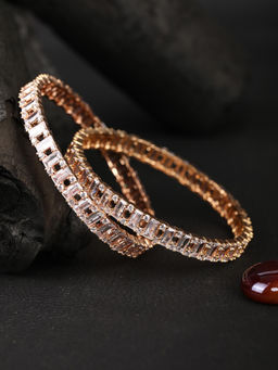Priyaasi - Artificial Stones Gold Plated Bangles