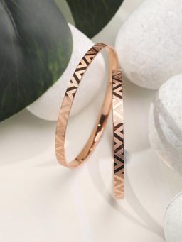 Priyaasi - Simple yet Elegant Rose Gold Plated Bangle Set