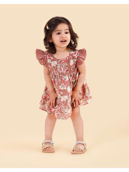 Fabindia - Multi Color Cotton Silk Printed Mini Dress