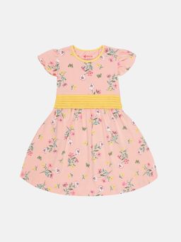 3PIN - Girl Cotton Pink Floral Dress