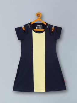 3PIN - Girls Colourblocked Cotton Sheath Dress