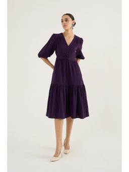 Femmella - Purple Midi Dress