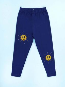 KiddoPanti - Girls Cotton Embellished Leggings