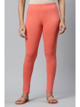 Aurelia - Peach Cotton Lycra Tights