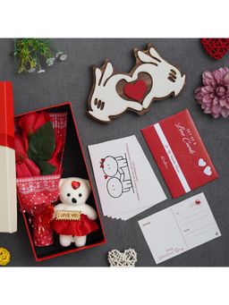 eCraftIndia - Combo of Set of 8 Love Post Cards, Hands Showcasing, Rectangle Shaped Gift Box