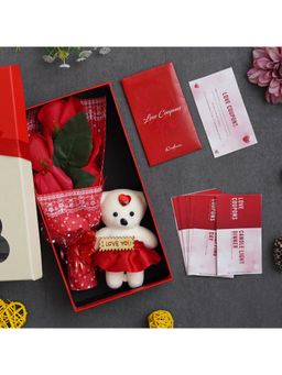 eCraftIndia - Combo of Set of 12 Love Coupons Gift Cards, Valentine's Rectangle Shaped Gift Box