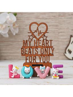eCraftIndia - "My Heart Beats Only For You", and "Love" Showpieces - Valentine's Day Gifts