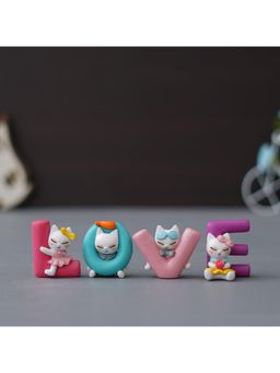 eCraftIndia - Multicolor Polyresin Love Animated Characters Decorative Showpiece for Valentine's Day