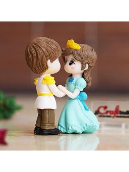 eCraftIndia - Prince & Princess Couple Statue Valentine's Day Showpiece