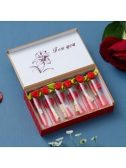 eCraftIndia - Red Message Bottle Wooden Box Set