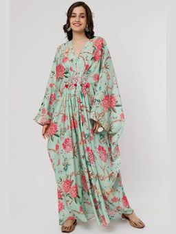 Gopi Vaid - Blue Yutika Long Kaftan Dress