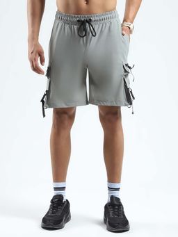 Rock.it - Men Solid Grey Shorts