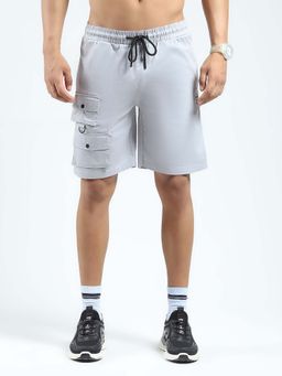 Rock.it - Men Solid Grey Shorts