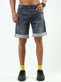 Monte Carlo - Men Solid Grey Shorts