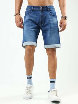 Monte Carlo - Men Solid Blue Shorts