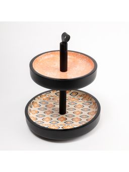 Kaniry Artise of Novelty - Carra 2 Tier Serveware - Black