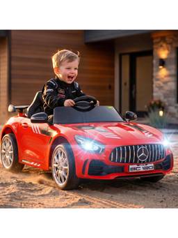 BAYBEE - Red Spyder Electric Kids Car with Parental Control