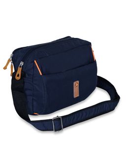 NFI Essentials - Unisex Polyester Multipurpose Cross Body Sling Bag ( Y5Blue ) (One Size)