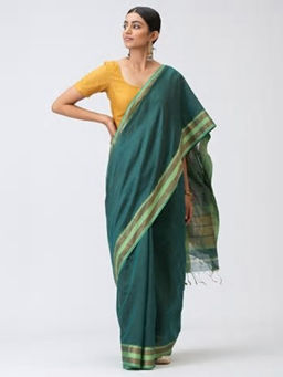Fabindia - Cotton Silk Gicha Striped Sari