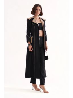 Our Love - Cray Trench Long Black Jacket
