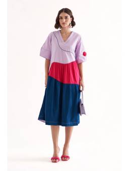 Our Love - Omg Multi Colour Midi Dress