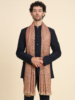 Zamour - Kani Woven Kashmiri Floral Shawl Men