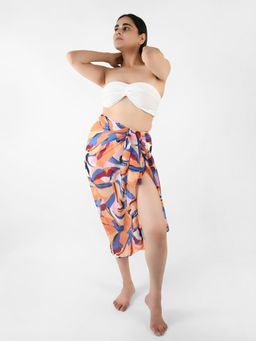 Blissence - Multi Abstract Printed Long Sarong