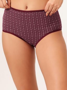Clovia - High-Waist Geometric Print Hipster Panty